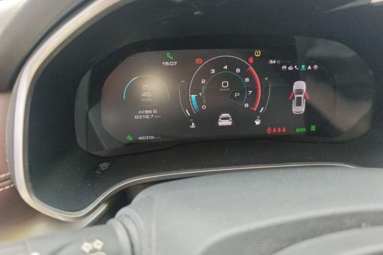 Used Wey VV6 2020 2.0T Two-Wheel Drive Smart Protection+ Odometer Close Up