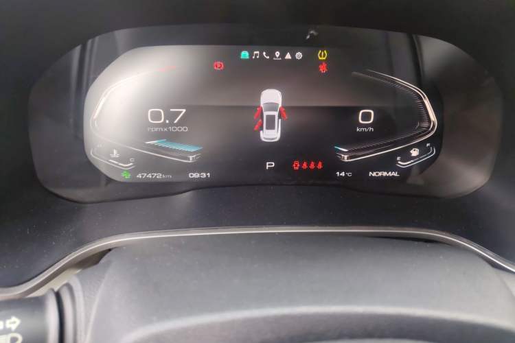 Used Wey VV6 2020 2.0T Two-Wheel Drive Smart Enjoyment+ Odometer Close Up