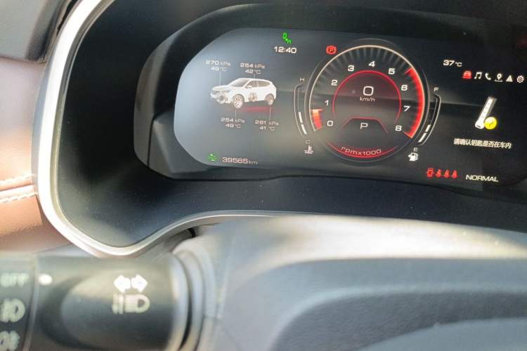 Used Wey VV6 2020 2.0T Two-Wheel Drive Smart Protection+ Odometer Close Up