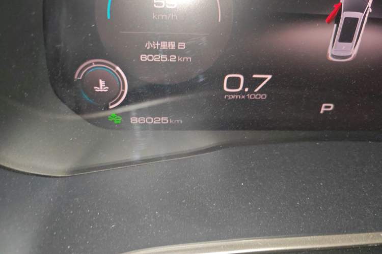 Used Wey VV6 2020 2.0T Two-Wheel Drive Smart Enjoyment+ Odometer Close Up