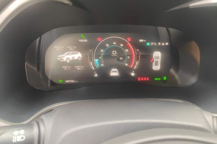Used Wey VV6 2020 2.0T Two-Wheel Drive Smart Protection+ Odometer Close Up