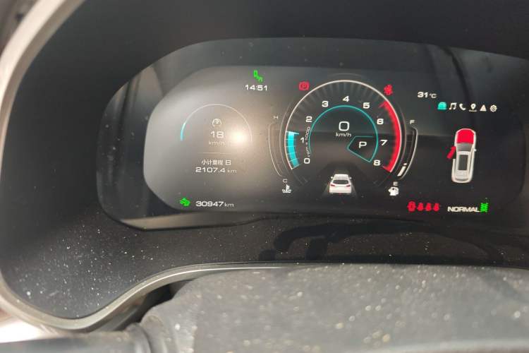 Used Wey VV6 2020 2.0T Two-Wheel Drive Smart Enjoyment+ Odometer Close Up