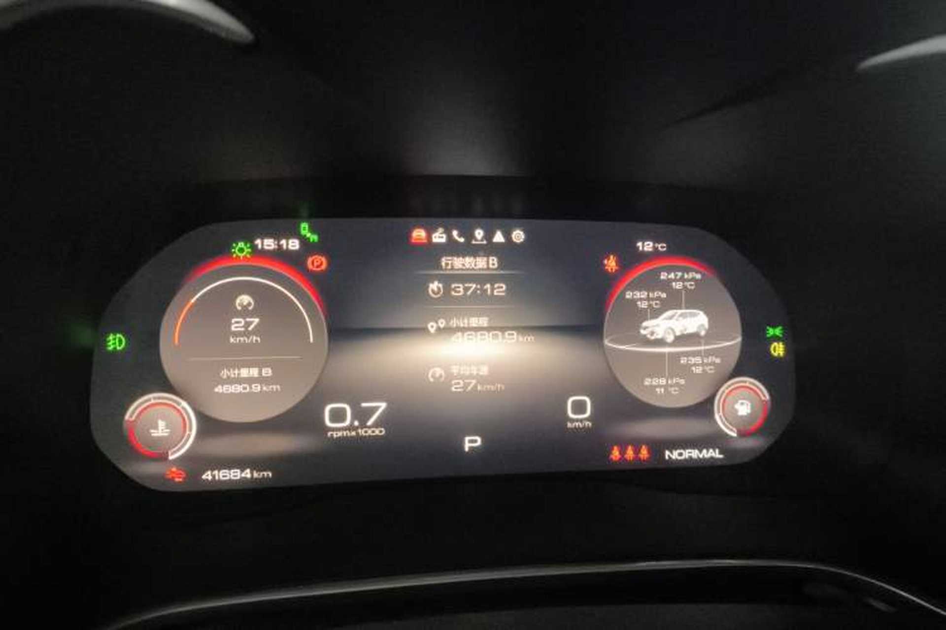 Used Wey VV6 2021 2.0T Two-Wheel Drive Smart Protection+ Instrument Cluster