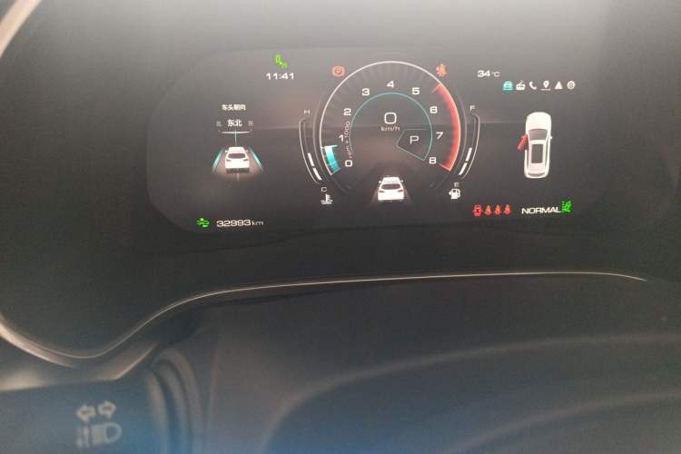 Used Wey VV6 2021 2.0T Two-Wheel Drive Smart Protection+ Odometer Close Up
