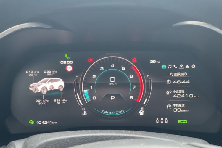 Used Wey VV6 2021 2.0T Two-Wheel Drive Smart Plus Odometer Close Up
