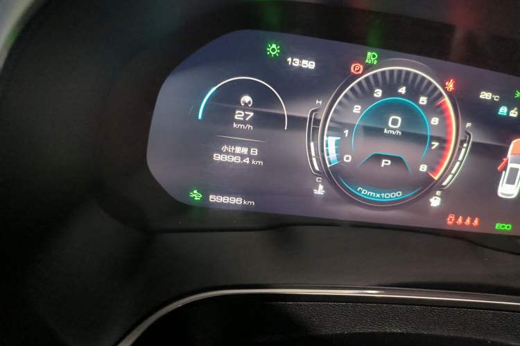 Used Wey VV6 2021 2.0T Two-Wheel Drive Smart Plus Odometer Close Up