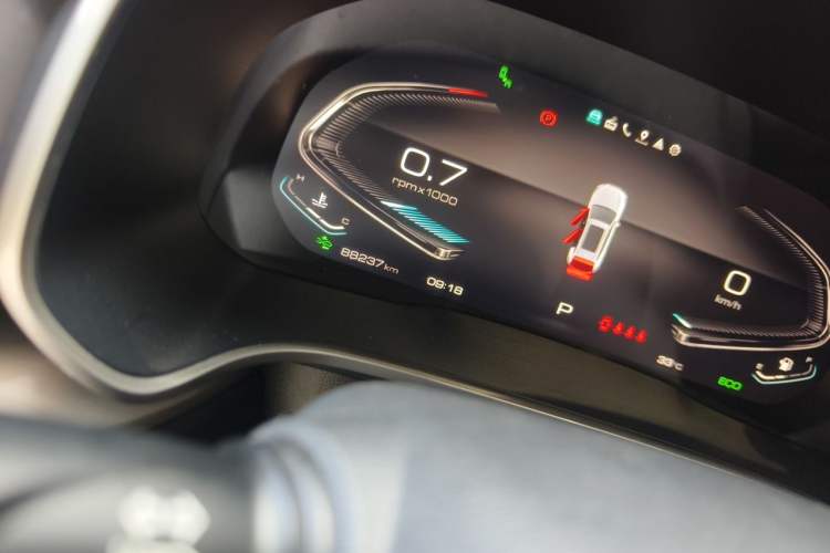 Used Wey VV6 2021 2.0T Two-Wheel Drive Smart Protection+ Odometer Close Up