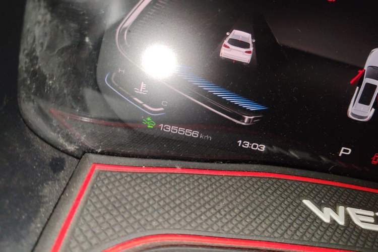Used Wey VV6 2021 2.0T Two-Wheel Drive Smart Plus Odometer Close Up