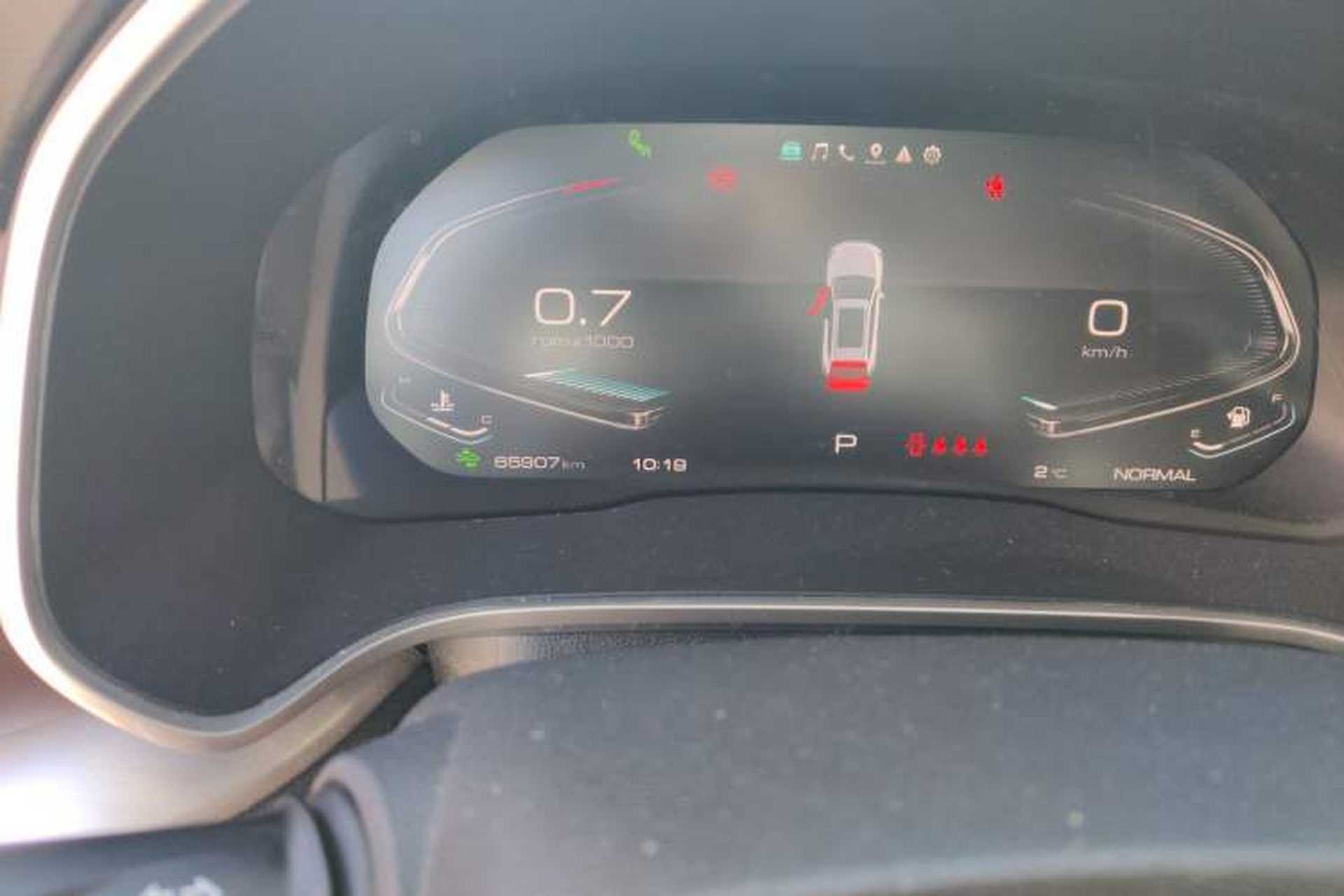 Used Wey VV6 2021 2.0T Two-Wheel Drive Smart Plus Odometer Close Up