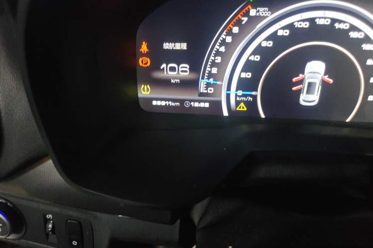 Used Wey VV7 2017 2.0T Flagship Model Odometer Close Up