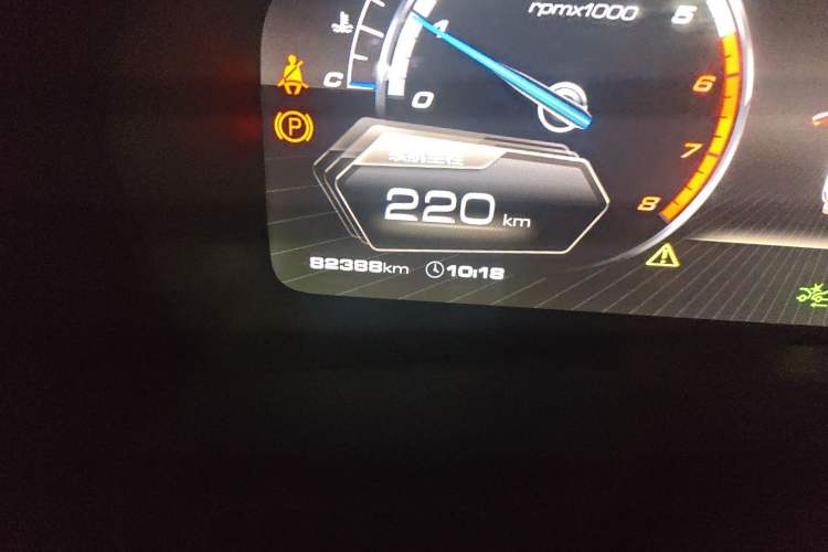 Used Wey VV7 2017 2.0T Ultra-Luxury Version Odometer Close Up