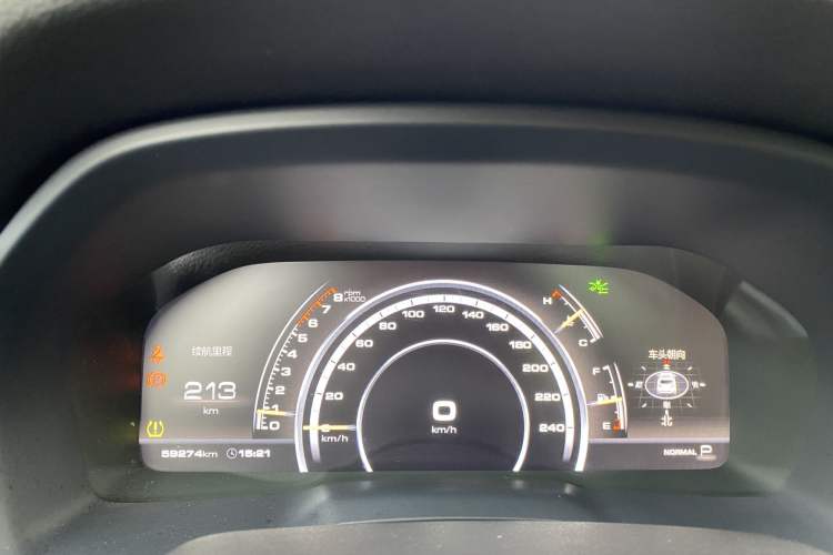 Used Wey VV7 2017 2.0T Flagship Model Odometer Close Up