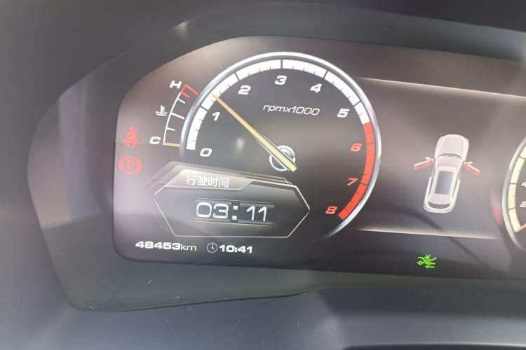 Used Wey VV7 2017 2.0T Luxury Model Odometer Close Up