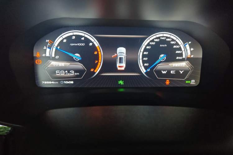 Used Wey VV7 2017 2.0T Flagship Model Instrument Cluster