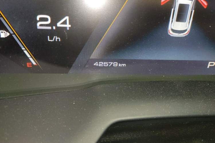Used Wey VV7 2019 Upgraded Model 2.0T Flagship Version China VI Odometer Close Up