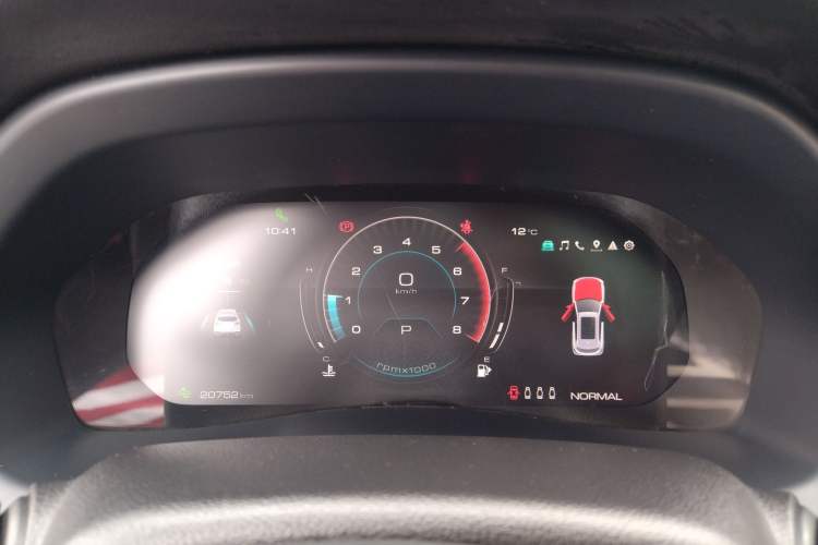 Used Wey VV7 2020 2.0T Flagship Edition Odometer Close Up