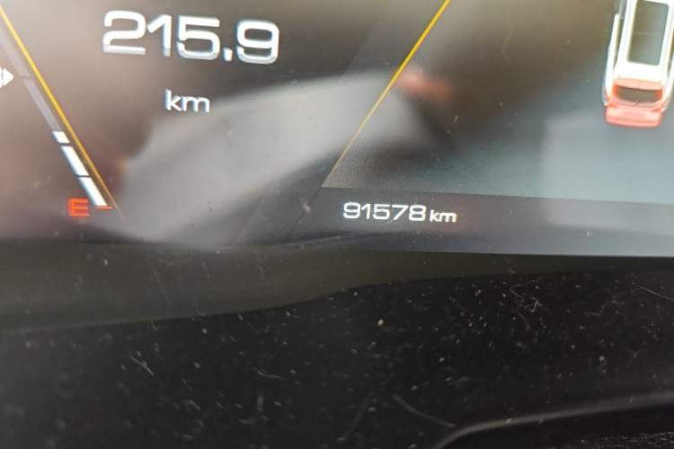 Used Wey VV7 2020 2.0T Flagship Edition Odometer Close Up