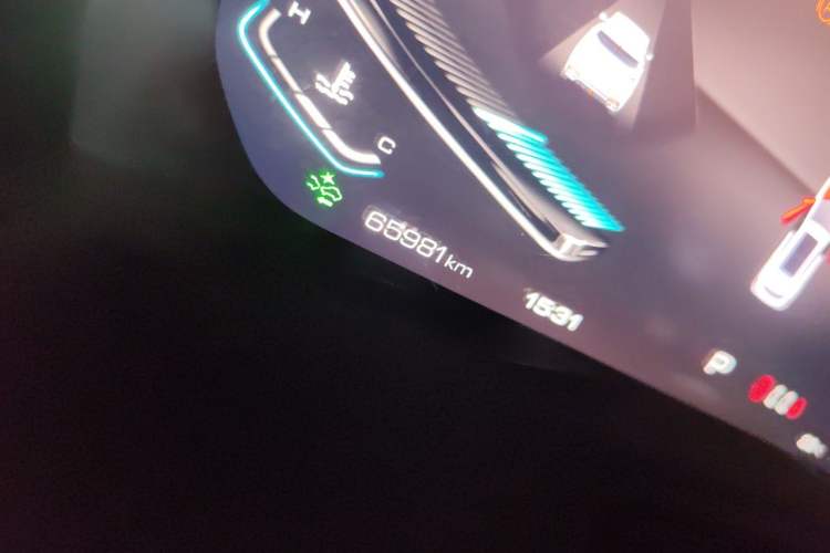 Used Wey VV7 2020 2.0T Flagship Edition Odometer Close Up