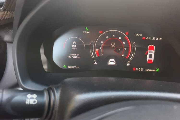 Used Wey VV7 2020 2.0T Flagship Edition Odometer Close Up