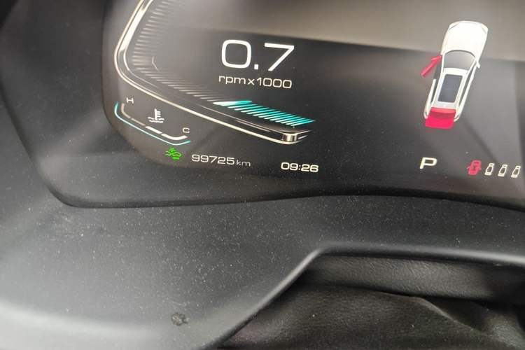 Used Wey VV7 2020 2.0T Flagship Edition Odometer Close Up