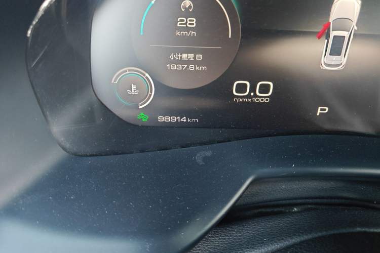 Used Wey VV7 2020 2.0T Flagship Edition Odometer Close Up