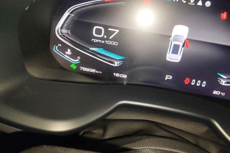 Used Wey VV7 2020 2.0T Flagship Edition Odometer Close Up