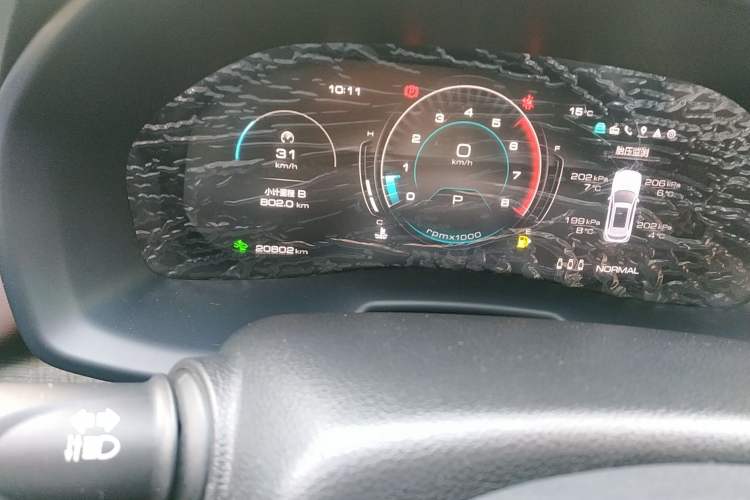 Used Wey VV7 2020 2.0T Flagship Edition Odometer Close Up