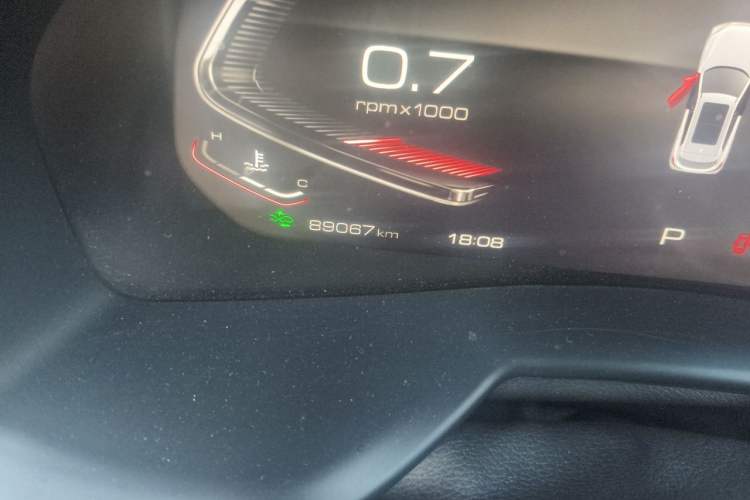 Used Wey VV7 2020 2.0T Flagship Edition Odometer Close Up
