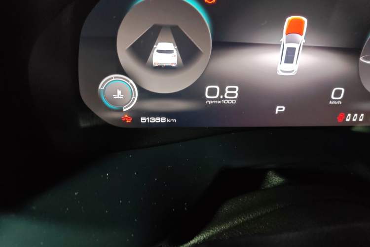 Used Wey VV7 2020 2.0T Flagship Edition Odometer Close Up