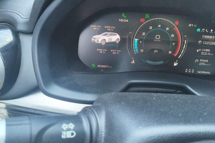 Used Wey VV7 2020 2.0T Flagship Edition Odometer Close Up