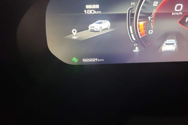 Used Wey VV7 2020 2.0T Flagship Edition Odometer Close Up
