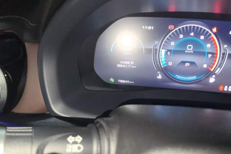 Used Wey VV7 2020 2.0T Flagship Edition Odometer Close Up