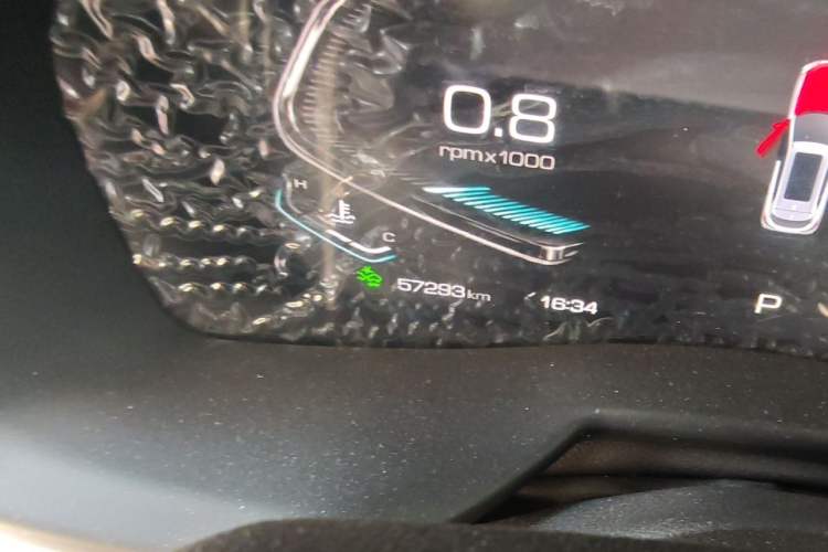 Used Wey VV7 2020 2.0T Flagship Edition Odometer Close Up