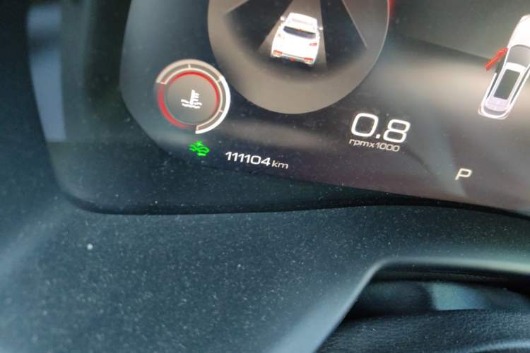 Used Wey VV7 2020 2.0T Flagship Edition Odometer Close Up