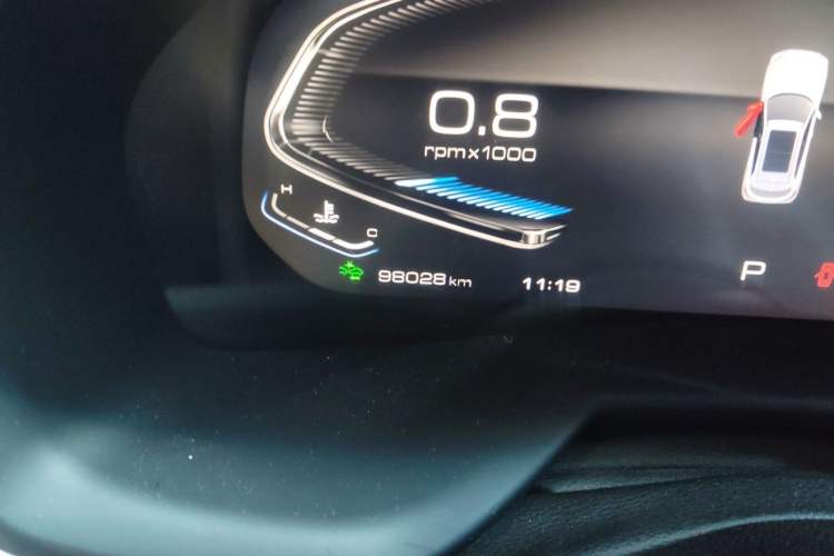Used Wey VV7 2020 2.0T Flagship Edition Odometer Close Up