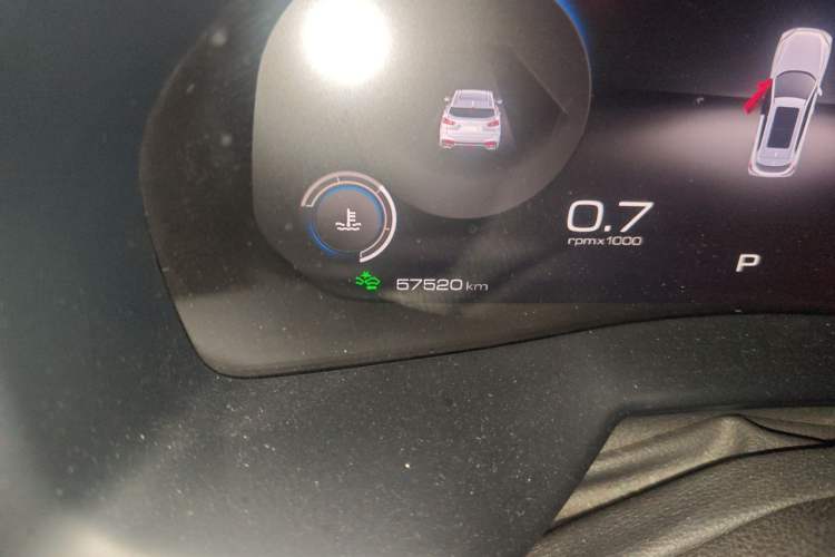 Used Wey VV7 2020 2.0T Flagship Edition Odometer Close Up