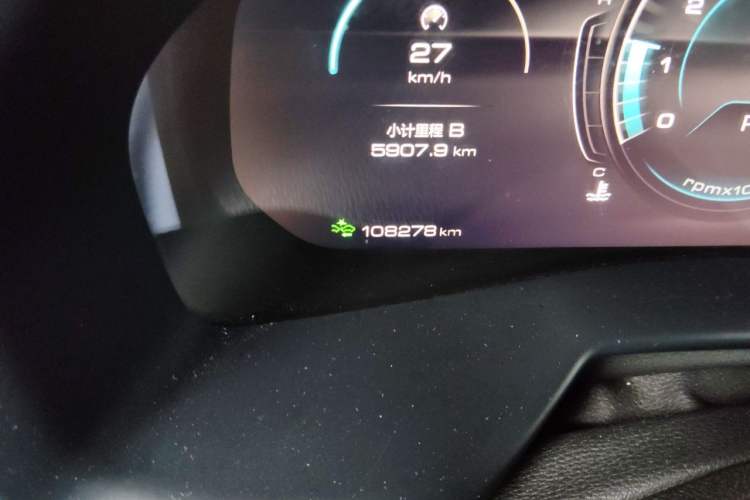 Used Wey VV7 2020 2.0T Flagship Edition Odometer Close Up