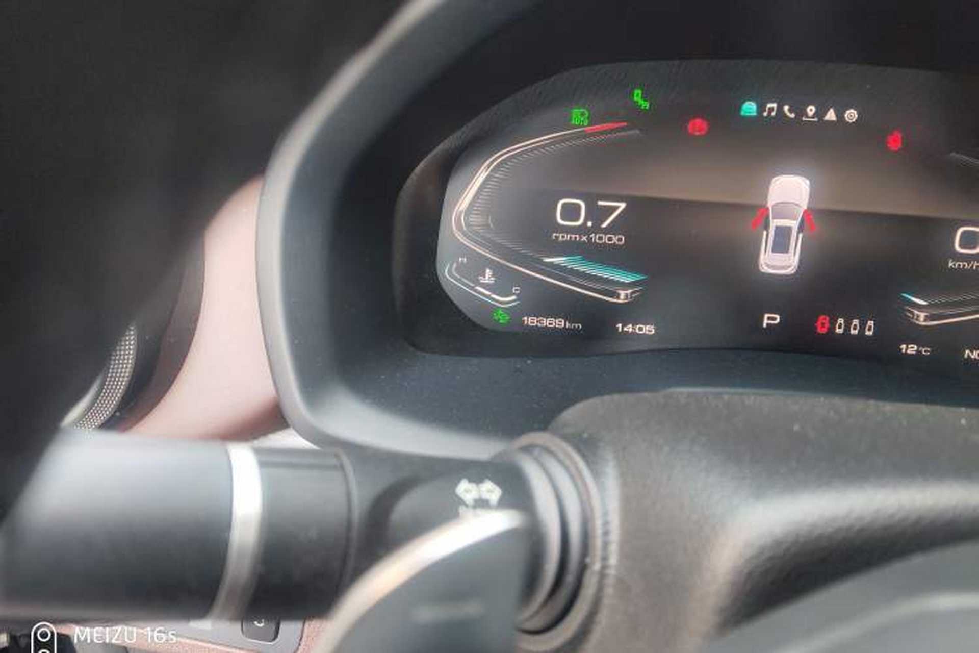 Used Wey VV7 2020 2.0T Flagship Edition Odometer Close Up