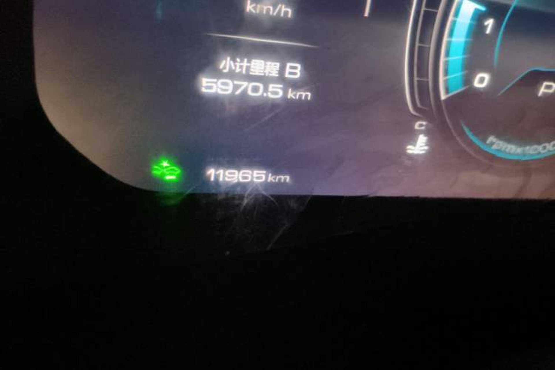 Used Wey VV7 2020 2.0T Flagship Edition Odometer Close Up