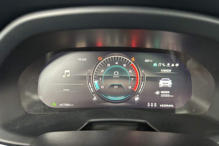 Used Wey VV7 2020 2.0T Flagship Edition Odometer Close Up