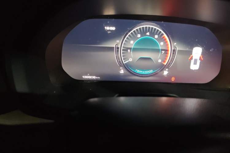 Used Wey VV7 2020 2.0T Ultra-Luxury Version Odometer Close Up