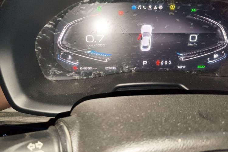 Used Wey VV7 GT 2020 2.0T Ultra-Luxury Version Odometer Close Up