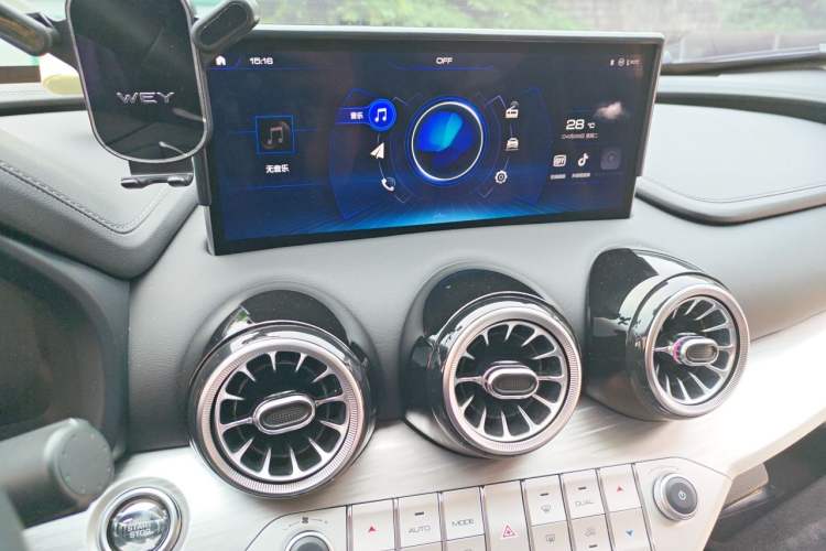Used Wey VV7 GT 2020 2.0T Flagship Edition Audio And AC Panel