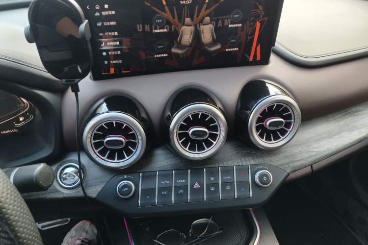 Used Wey VV7 GT 2020 2.0T Flagship Edition Audio And AC Panel