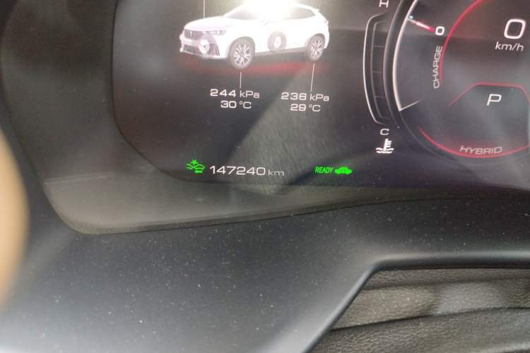 Used Wey VV7 New Energy 2020 PHEV 2.0T Flagship Model Odometer Close Up
