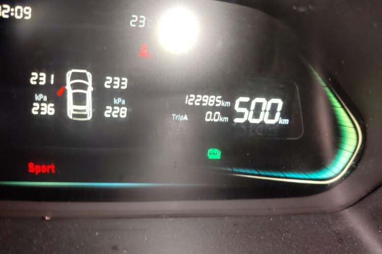 Used WM Motor E.5 2021 500 Ji Ke Xing Odometer Close Up