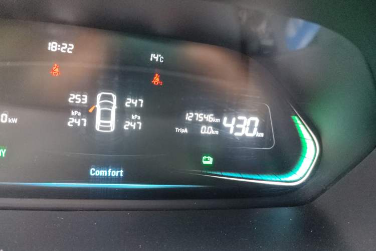 Used WM Motor E.5 2021 500 Ji Ke Xing Odometer Close Up
