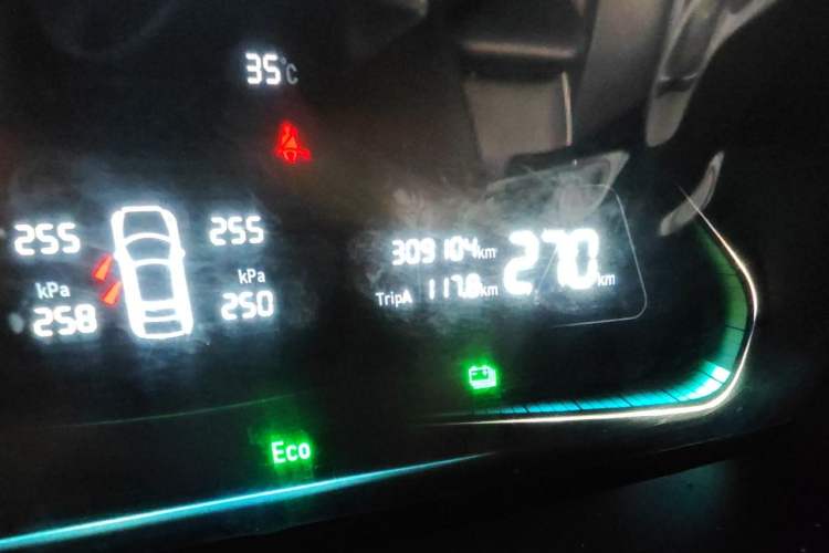 Used WM Motor E.5 2021 500 Ji Ke Xing Odometer Close Up