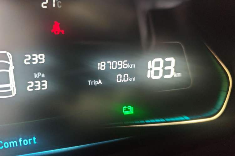 Used WM Motor E.5 2021 500 Ji Ke Xing Odometer Close Up