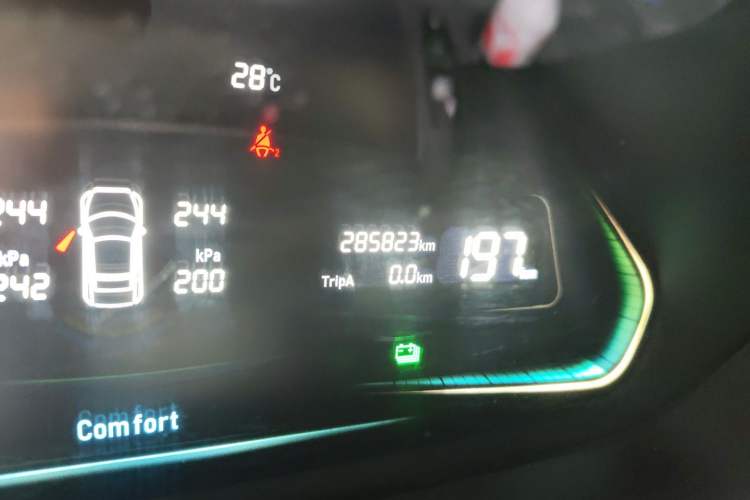 Used WM Motor E.5 2021 400 Ji Ke Xing Odometer Close Up